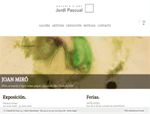 Tablet Screenshot of galeriajordipascual.net